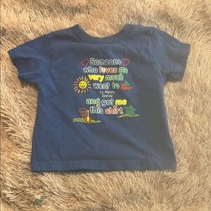 Rabbit Skins Blue Florida Graphic Tee for Kids